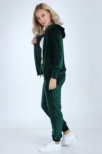 New Arrival <b>Women</b> Autumn Short <b>Tracksuits</b> Workout Sports Casual Wear High Quality 100% Cotton <b>Velour</b> Velvet Hooded Breathable - Product Image 4