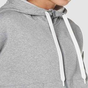 Haute qualité fermeture éclair à manches longues goutte épaule personnalisée femmes 100% polaire coton surdimensionné sweat à capuche vierge pour les femmes - Product Image 4