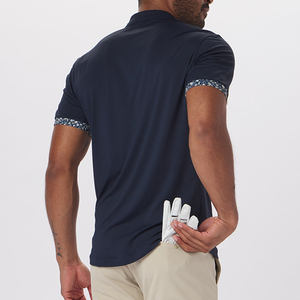 Camiseta de polo para hombre 89% poliéster 11% Spandex Slim Fit Golf para Polo en blanco para sublimación antiarrugas servicio OEM personalizado - Product Image 2