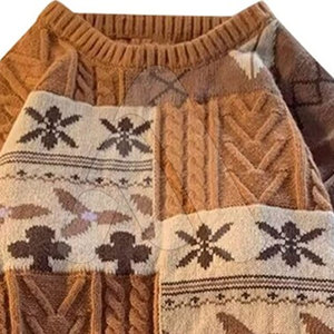 Suéter de Punto con Cuello Redondo para Hombre, Estilo Urbano, Invierno, 100% Algodón, Transpirable, Alta Calidad - Product Image 2