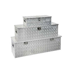 Aluminum <b>Tool</b> <b>Boxes</b> for <b>Tools</b> Storage Durable and Portable Trunk Design - Product Image 1