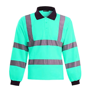 High Visibility Reflective Safety <b>Work</b> Shirt ANSI ISEA Certified <b>Waterproof</b> Breathable Polyester Construction Uniform Wholesale - Product Image 3