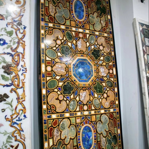 โต๊ะรับประทานอาหารฝังหินอ่อนสีดำอเนกประสงค์สำหรับลานบ้านบ้านไร่โรงแรมโรงเรียนหรือสวนวิลล่า - Product Image 1