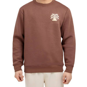 เสื้อสเวตเตอร์คอกลมผ้าฝ้ายหนาใส่ได้ทั้งชายและหญิงเสื้อมีฮู้ดและเสื้อสเวตเตอร์แบบธรรมดาพิมพ์โลโก้ตามสั่งดีไซน์ด้านหน้า - Product Image 3