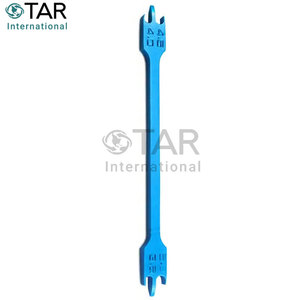 Professional Dental Orthodontic <b>Height</b> <b>Gauge</b> Blue Coated Stainless Steel Measuring <b>Gauge</b> for Accurate Bracket Medic Instruments - Product Image 4