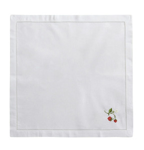 Serviette de table brodée fraise personnalisée linge de table jetable pour la maison mariage autres occasions spéciales faites à la main - Product Image 3