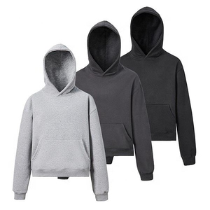 Streetwear urbain hommes à capuche haute qualité pull surdimensionné épais coton hiver sweat doux polaire chaud vêtements de sport - Product Image 1