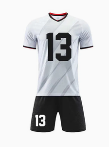 Ensemble de maillots de football personnalisés à séchage rapide, respirant, en polyester, uniforme de tennis, impression par transfert thermique, kit d'équipe pour adultes - Product Image 2