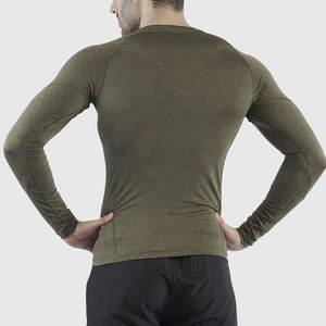 เสื้อรัดกล้ามเนื้อแนวสปอร์ตของผู้ชายผ้าโพลีเอสเตอร์/ สแปนเด็กซ์ระบายอากาศได้ดีแห้งเร็วมีทุกขนาด - Product Image 2
