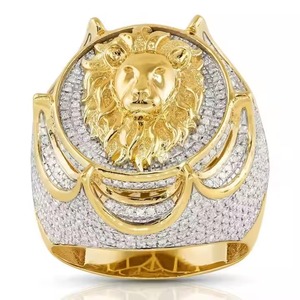 925 plata esterlina nuevo lujo personalizar Vvs moissanite anillos de diamantes Hip Hop joyería de moda chapado en oro estilo Baguette para hombres - Product Image 2