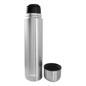 Stainless Steel <b>Thermos</b> 1L Wallis F2890641 Steel Finish Insulated <b>Bottle</b> - Product Image 3