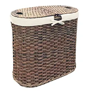 Custom Shape Customized Size Bamboo Wooden Wicker Laundry Basket Modern Design Best Quality At Affordable Price