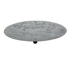 Classic Design Round Plate White Color Iron Dish and <b>Tray</b> for Serving <b>Food</b> in Restaurant Handcrafted Customized in Bulk - Product Image 4