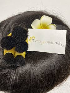 Cutícula sin procesar alineado pelo natural recto a granel 100% paquetes de tejido de cabello humano virgen vietnamita - Product Image 4