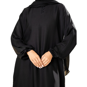 Diseña tus propias mangas bordadas Abaya 2025 nuevos bolsillos laterales elegantes tamaño y colores personalizados Abaya para mujeres - Product Image 2