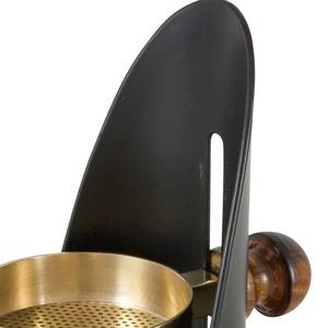 Porte-bakhour moderne en métal noir et or avec poignée en bois pour la maison, le salon, les cadeaux de mariage, la mosquée pour le Moyen-Orient et le Golfe - Product Image 6