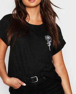 Camisetas de Verano Unisex de Alta Calidad, 100% Algodón, Color Sólido, Talla Grande, con Cierre y Aberturas, para Mujer - Product Image 1