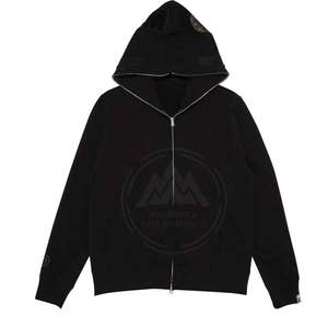 Mejor Material de cara completa cremallera sudaderas con capucha de manga larga patrón sólido Streetwear 100% algodón para invierno - Product Image 1