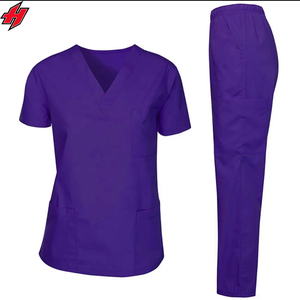 Directement d'usine ensembles d'uniformes de gommages médicaux personnalisés gommages d'infirmière tissés écologiques Options de gros disponibles - Product Image 3