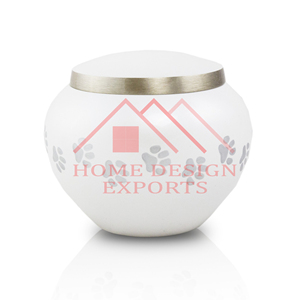 โถอัฐิสัตว์ทำจากอลูมิเนียมสีขาวทำจากโลหะโกศ - Product Image 1