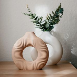 Sculptural Ambiglobe <b>LED</b> Vase Geometric Faceted 3D Printed Design 2700K Warm White Light Electric Powered for Hotel Modern - Product Image 1