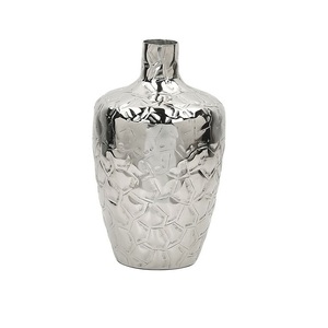<b>Unique</b> Style Hammered Design Centerpieces Metal Flower <b>Vase</b> Table Top Decoration Aluminium Metal Decorative Flower <b>Vase</b> - Product Image 4