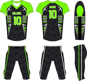 Uniformes de Fútbol Americano Personalizados de Manga Corta, Diseño Moderno, Fabricados en Fábrica, Impresos, 100% Poliéster Transpirable para Hombre - Product Image 2