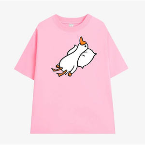 T-shirt unisexe pour hommes et femmes, coupe ample, manches courtes, coton épais et frais 250GSM - Product Image 5