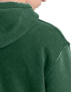 Sudadera con capucha unisex atlética con lavado ácido, sudadera de lana pesada, abrigo de invierno de gran tamaño para hombre con cuello con capucha - Product Image 5