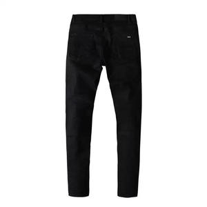 Precio al por mayor Color sólido Todos los tamaños Hombres Denim Flare / 2025 Nuevo diseño personalizado Alta calidad Peso pesado Transpirable Impermeable - Product Image 2