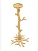Bougeoir de luxe en laiton au design personnalisé Articles de table Bougeoir en métal à haute vente Conception élégante de support en métal fantaisie - Product Image 5