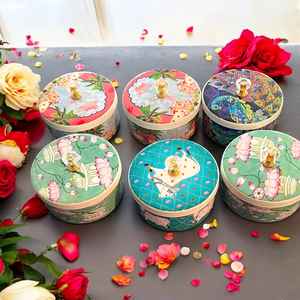 Cesta de Regalo de Cerámica para Bodas Indias, Diseño Art Deco, Estampado Animal, Multifuncional, Color Personalizado para Damas de Honor e Invitados - Product Image 1