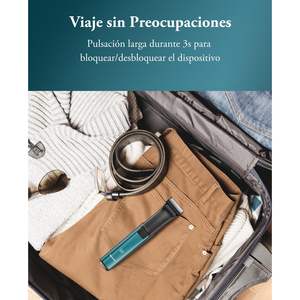 Rasoir Corporel Étanche pour Hommes – Barbe, Aisselles, Poitrine, Jambes, Parties Intimes – Lame en Céramique avec Peigne Ajustable, Écran Vert - Product Image 2