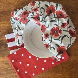 Serviettes de cuisine en coton brodé de haute qualité, couleurs vives, motifs personnalisés pour le nettoyage domestique - Product Image 4