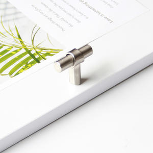 Minimalist Single Hole Midcentury Modern <b>Brass</b> Durable Eco-Friendly Drawer <b>Knobs</b> Furniture Hardware Exterior Kitchen Cabinet - Product Image 2