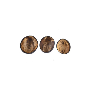 Vaisselle en coquille de noix de coco naturelle 100% du fabricant indien Bols ovales élégants - Product Image 1