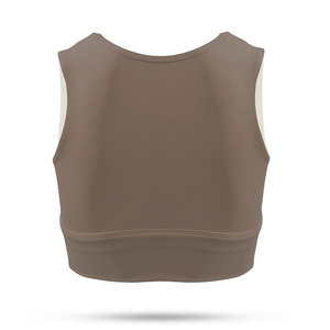 Women's Fitness Bra High Quality Breathable Quick Dry Sports Bra Made of Spandex/<b>Nylon</b> with Front Logo for Tennis - Product Image 2
