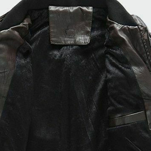 Premium Quality Men's <b>Leather</b> <b>Jacket</b> Casual Outerwear with Breathable Size for <b>Winter</b> Factory Direct Sale <b>Leather</b> <b>Jacket</b> - Product Image 6