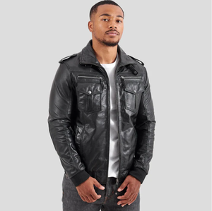 Modèle 2026 tendance, veste en cuir pour homme et femme, nouvelle mode, veste en cuir pour homme, veste en cuir coupe-vent 2025 - Product Image 1