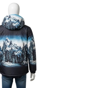 เสื้อแจ็กเก็ตฤดูหนาวกลางแจ้งพิมพ์ลายด้วยความร้อนสำหรับผู้ใหญ่กันน้ำกันลมผ้าโพลีเอสเตอร์ให้ความอบอุ่นออกแบบได้ตามต้องการ - Product Image 4