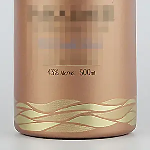 Garrafa de vidro vazia para licor, vodka e gin com logotipo personalizado, garrafa de 500ml