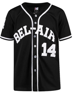 Camiseta de Béisbol Urbana Unisex, Color Personalizado, Transpirable, Estampada, Uniforme Cosido de Alta Calidad, 100% Poliéster, Secado Rápido, Cuello en V - Product Image 3
