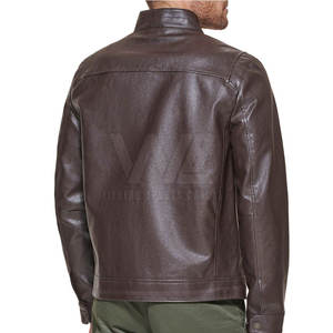 Veste en cuir véritable pour homme, coupe ajustée élégante, imperméable, écologique, de haute qualité, pour un look moderne, prix raisonnable - Product Image 2