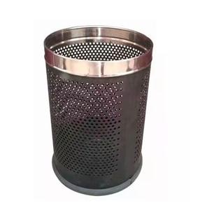 100% cubos de basura de Metal decorativos hechos a mano para habitación de invitados cubo de basura con acabado negro con calidad sostenible llegada caliente tendencia superior - Product Image 4