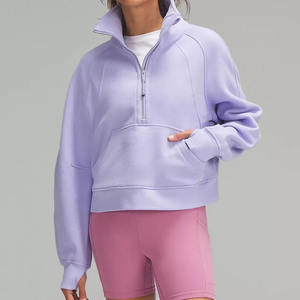 Sudadera de Mujer de Alta Calidad, Personalizada con Estampado, 100% Algodón, Corte Holgado, Cierre de Cremallera 1/4 - Product Image 1