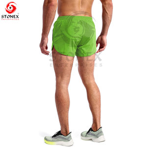Wholesale Custom Logo Solid Color Streetwear <b>Drawstring</b> Blank Canvas Knitted Jogging Shorts Men's Athletic Shorts - Product Image 2