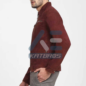 <b>Men</b> <b>Suede</b> <b>Leather</b> <b>Jacket</b> Premium Winter <b>Jacket</b> With Soft Warm Feel And Refined Outdoor Design For Trendy Daily Wear - Product Image 3
