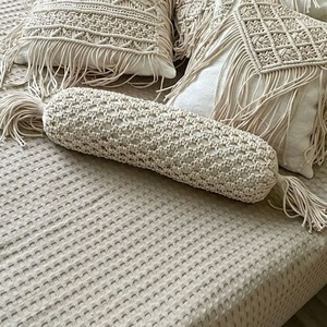 Fabricante de almohadas decorativas de macramé bohemio hechas a mano hermosas almohadas decorativas lujosas de estilo bohemio para hoteles y hogares - Product Image 2