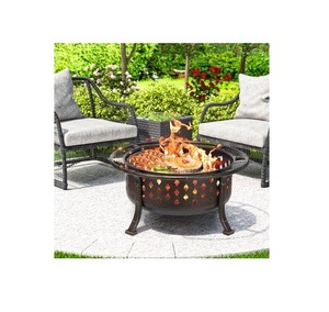 Bol de foyer en fonte résistant aux intempéries avec forme artisanale et zone de combustion profonde pour le chauffage saisonnier à l'extérieur - Product Image 1