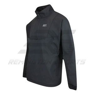High Quality Fashion Half Zipper <b>Jacket</b> <b>Pullover</b> Custom Polyester <b>Men's</b> Windbreaker Half Zipper <b>Jacket</b> - Product Image 5